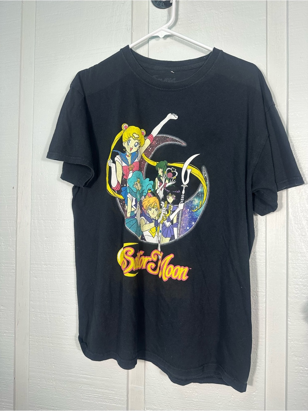 Sailor Moon Black Tshirt Size Large GUC